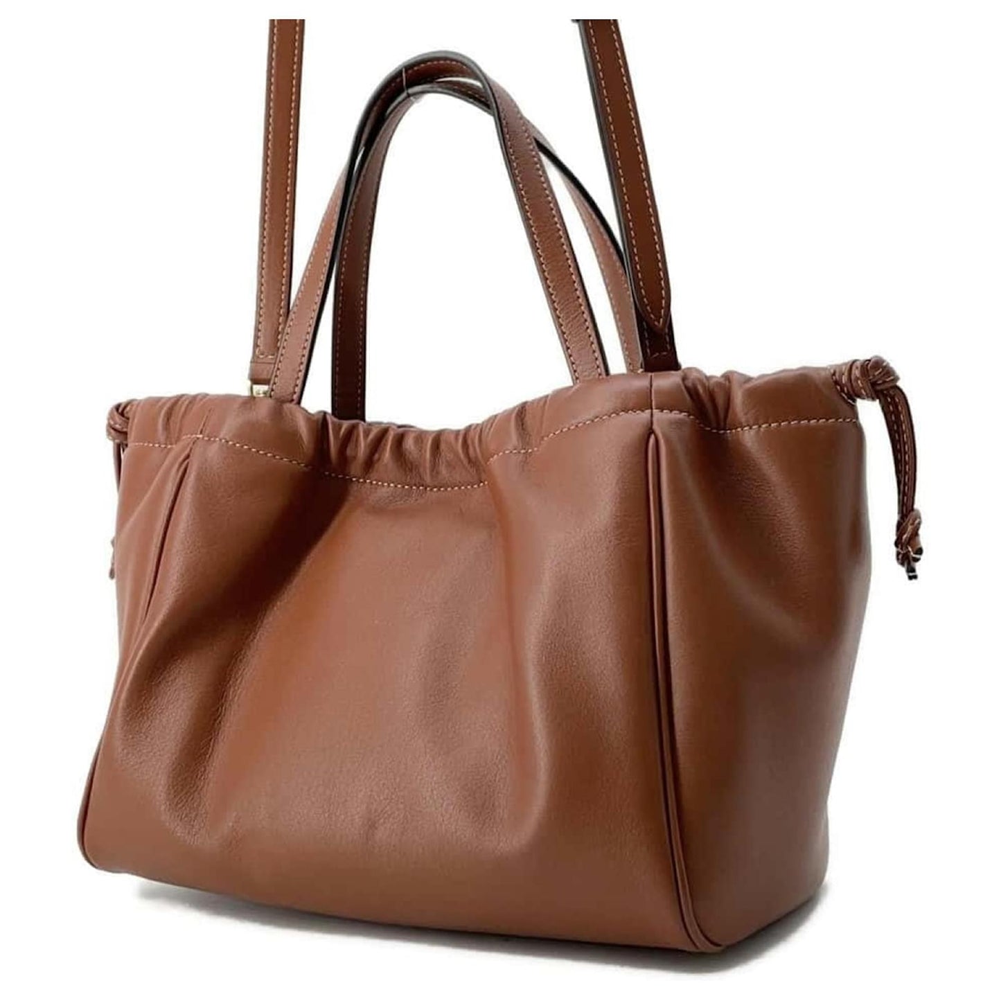 Céline Celine Handbag Small Cabas Drawstring Cuir Triomphe