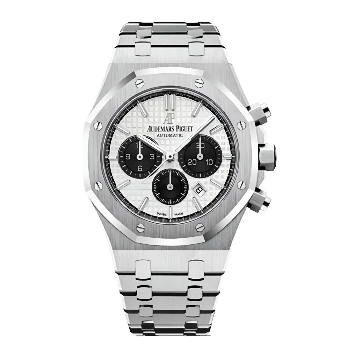 Silver Audemars Piguet Chronograph | White