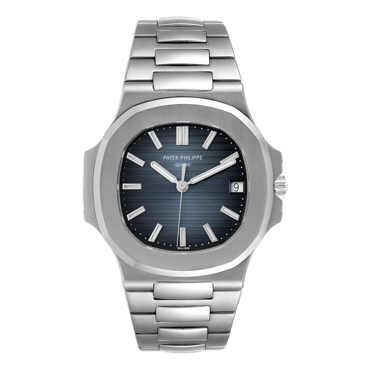 Silver Patek Philippe Nautilus | Bleu