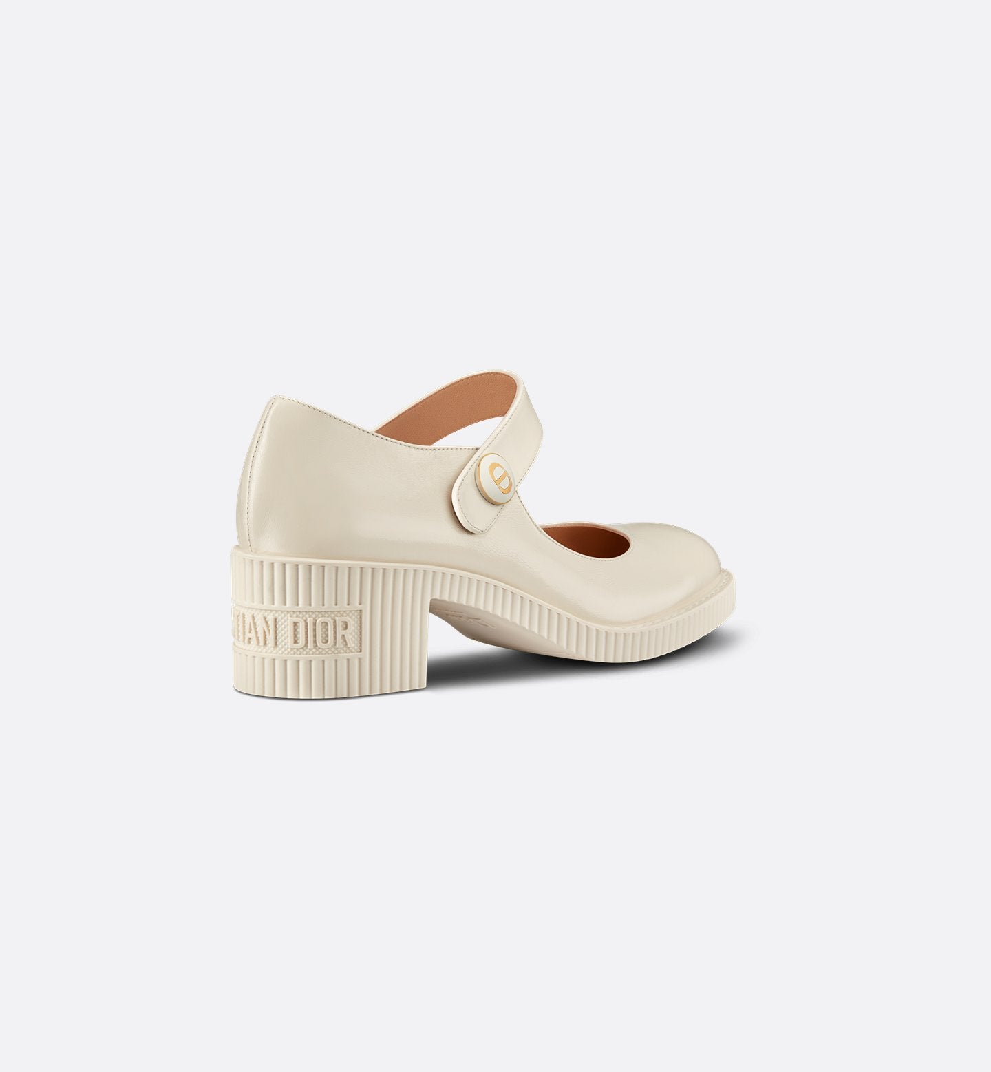 D-Doll Pump White Shiny Calfskin