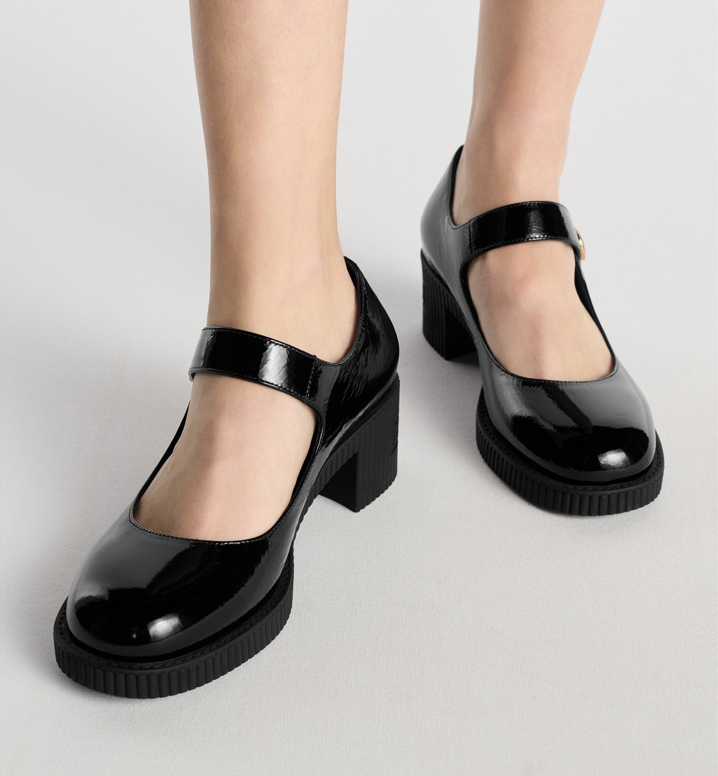 D-Doll Pump White Shiny Calfskin