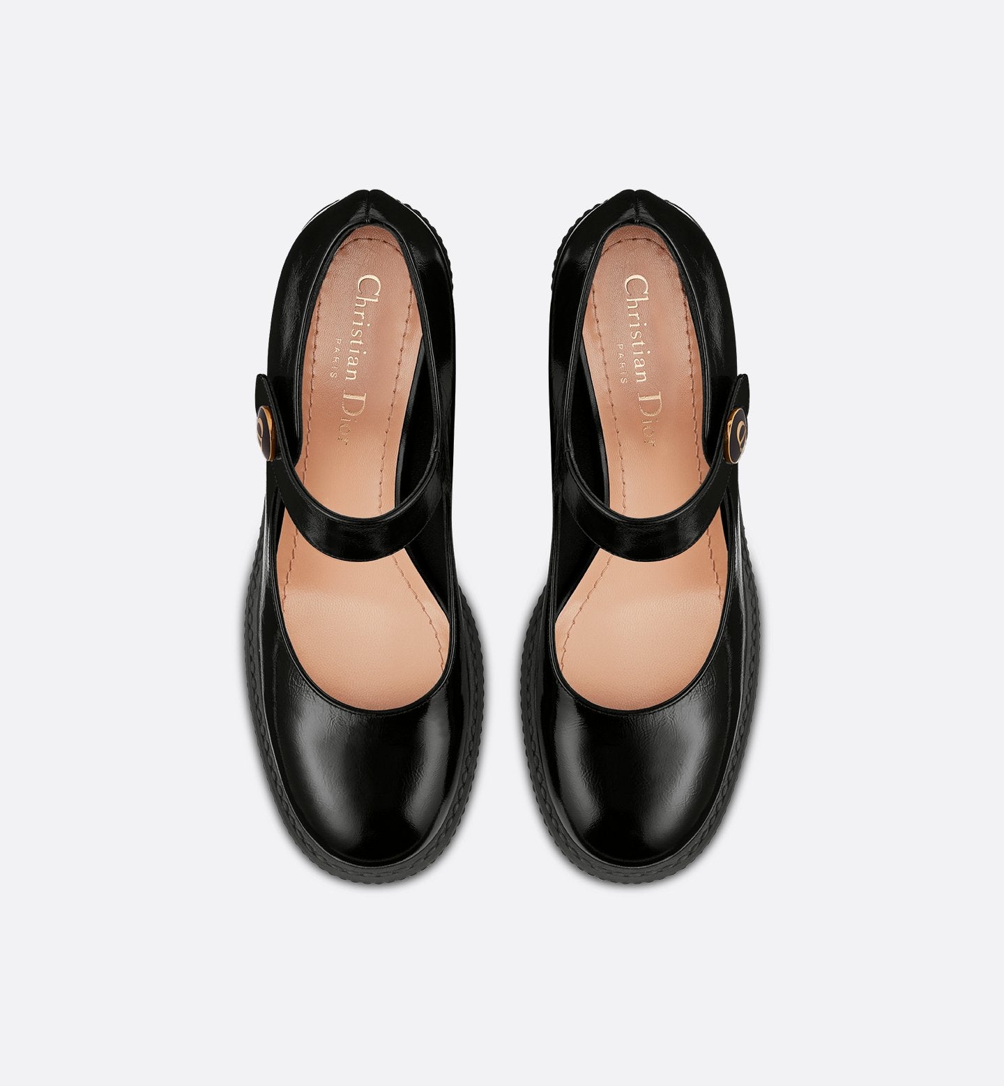 D-Doll Pump White Shiny Calfskin