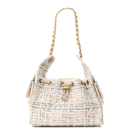 CHANEL Tweed Quilted Small Chanel 25