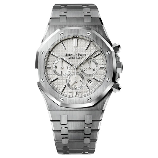 Silver Royal OAK Chronograph | White