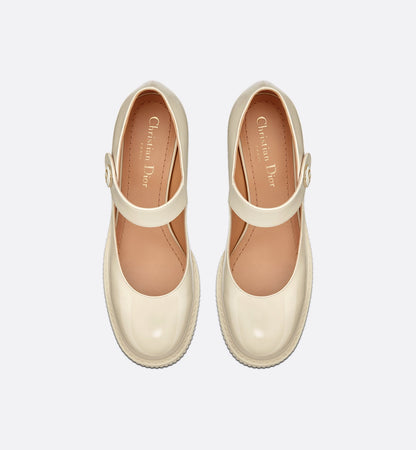 D-Doll Pump White Shiny Calfskin