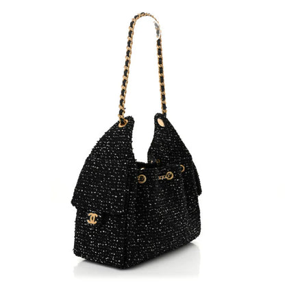 CHANEL Tweed Quilted Small Chanel 25